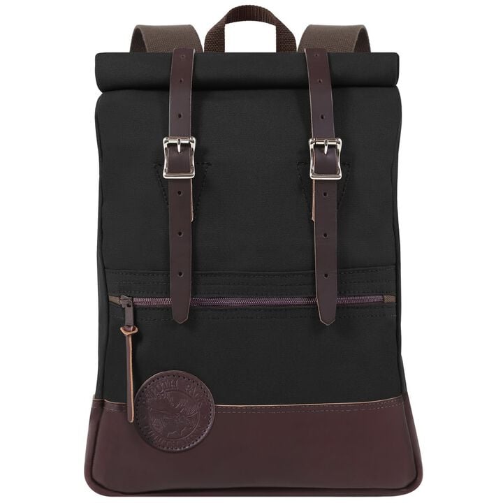 Duluth Pack Deluxe Roll-Top Scout Backpack Black