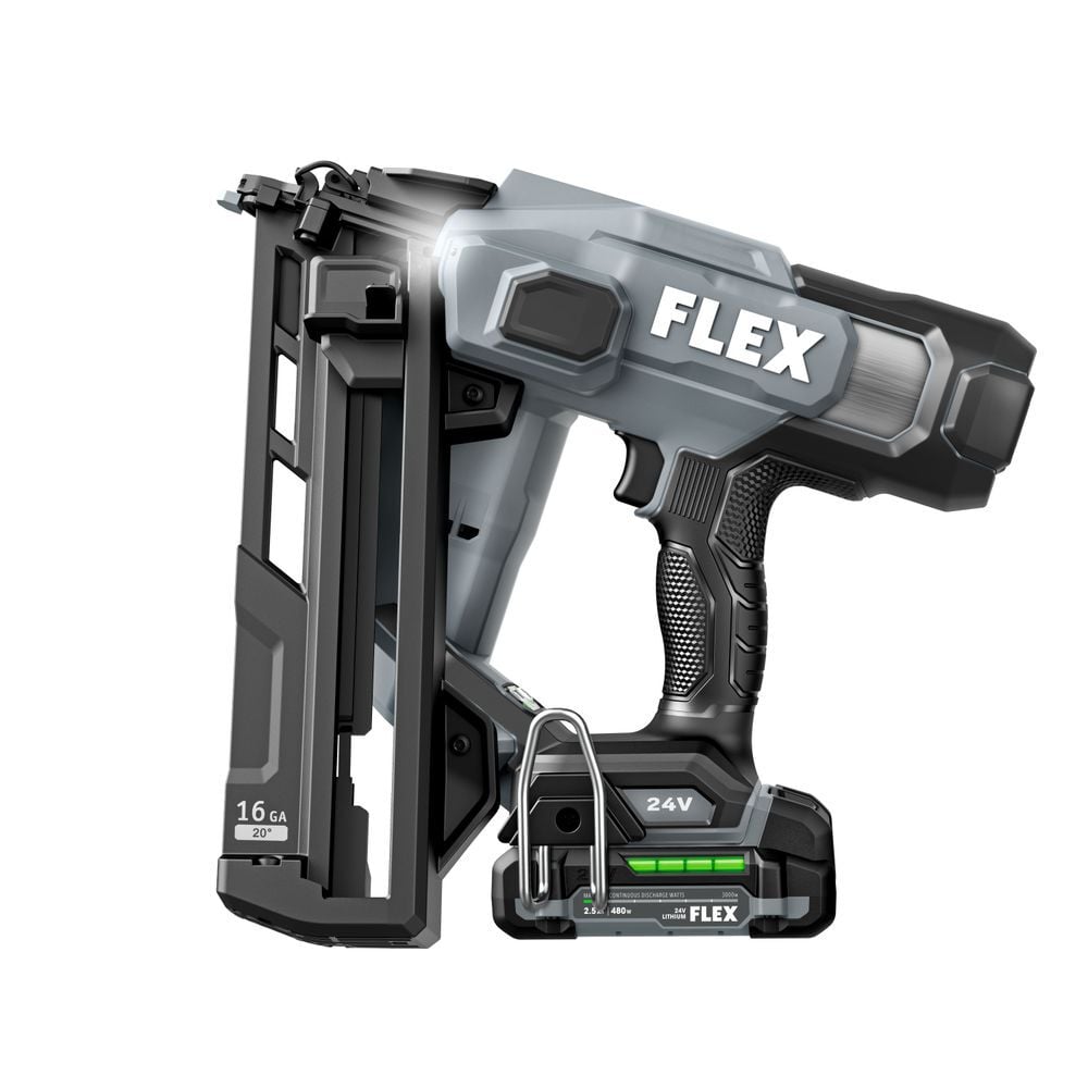 FLEX 24V Cordless 16 Gauge Angled Finish Nailer Kit, large image number 4