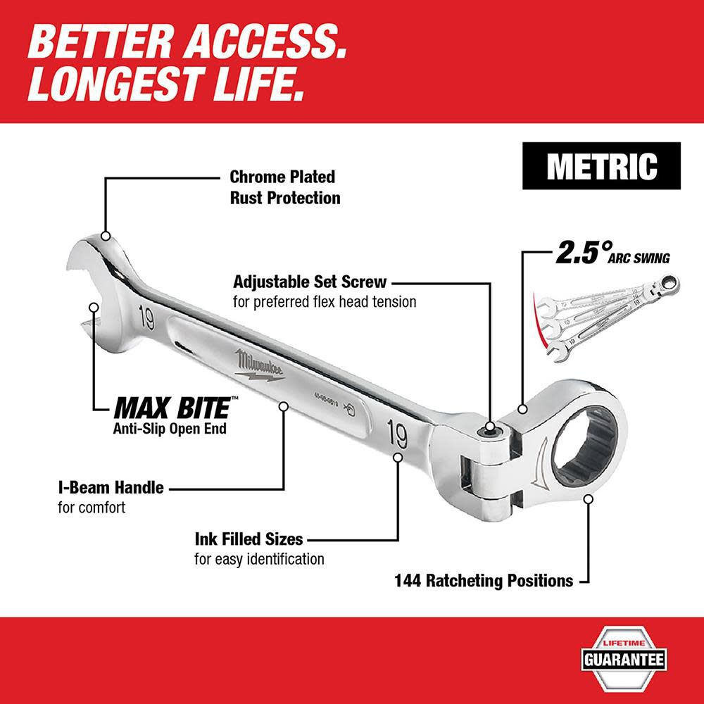 Milwaukee flex head 2025 ratchet