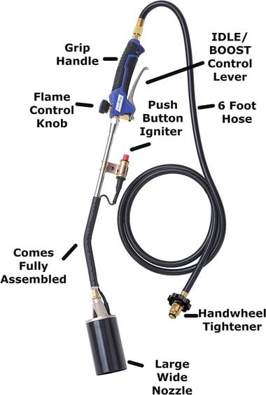 Flame King Auto Ignition Propane Torch with Blast Trigger, large image number 1