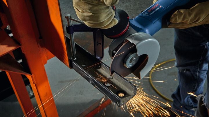 Bosch 4 1/2in Ergonomic Angle Grinder with Paddle Switch, large image number 7