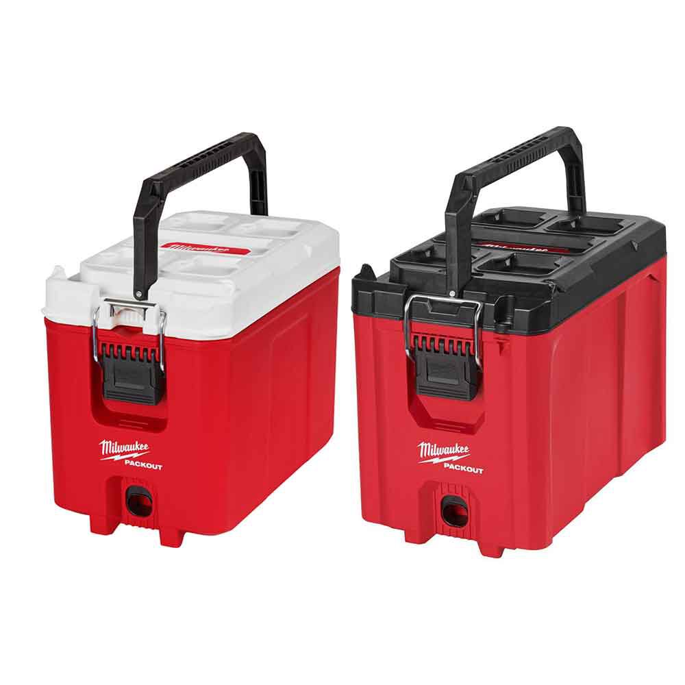 Milwaukee PACKOUT 10 in. Red 16 qt. Compact Cooler 48-22-8460