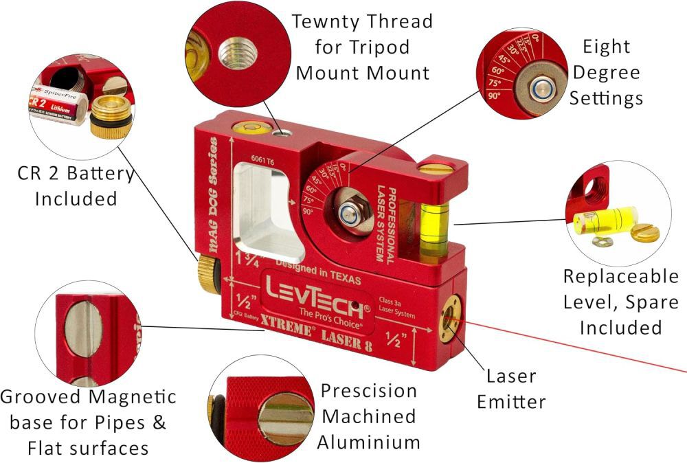 LevTech Xtreme 8 Red Laser Level, large image number 2