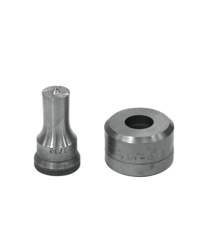 Edwards 23/32 Inch Punch x 3/4 Inch Die Steel Round Punch & Die Set, large image number 1