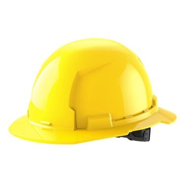 Milwaukee White Full Brim Hard Hat with 6pt Ratcheting Suspension Type 1 Class E, swatch