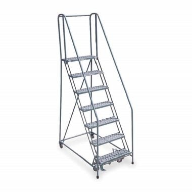 Cotterman Series 1000 7 Step X 26in W A3 Tread Step Ladder w/handrails, large image number 1