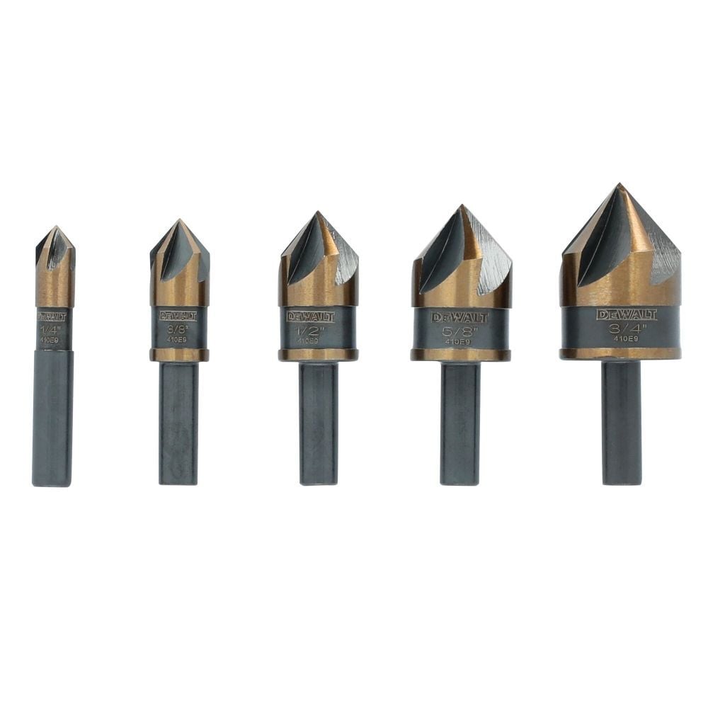 DEWALT Metal Countersink Set 5 Pieces, large image number 1