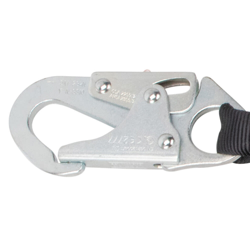 Safewaze PRO 6 Ft. Rope Energy Absorbing Lanyard: Dual Leg, Snap Hooks, large image number 2