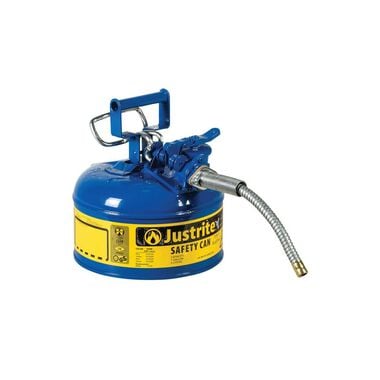 Justrite 1 Gal Steel Safety Blue Kerosene Can Type II