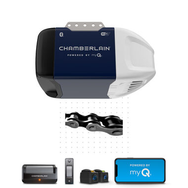 Chamberlain 1/2 HP Wi Fi Durable Chain Drive Garage Door Opener