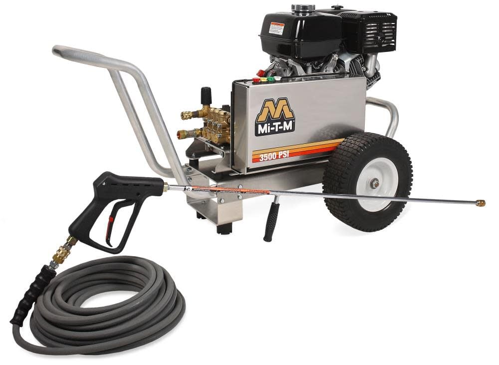 Mi T M CBA 3500 PSI 3.7 GPM Gas Powered Cold Water Pressure Washer with 4 Spray Tips – CBA-3504-1MAH