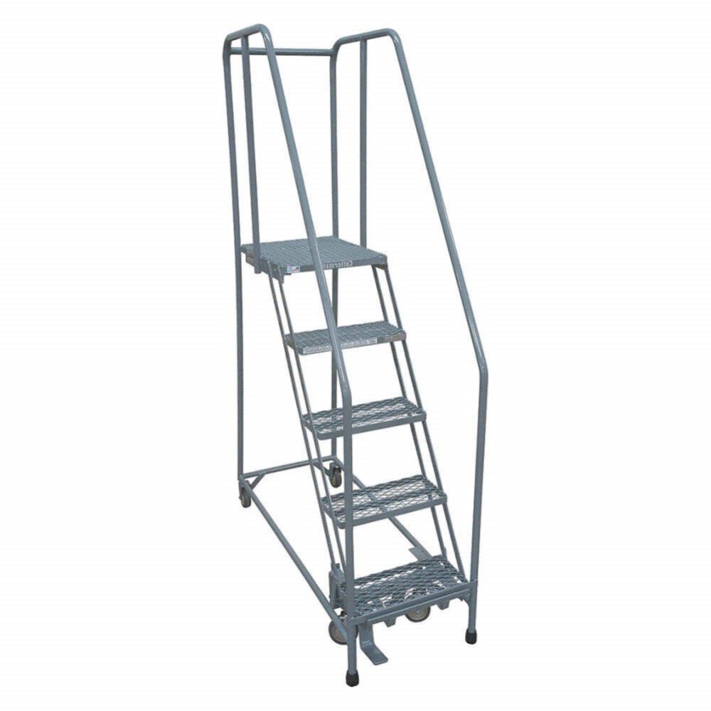 Cotterman Series 1000 5 Step X 26in W A3 Tread Step Ladder w/handrails, large image number 2