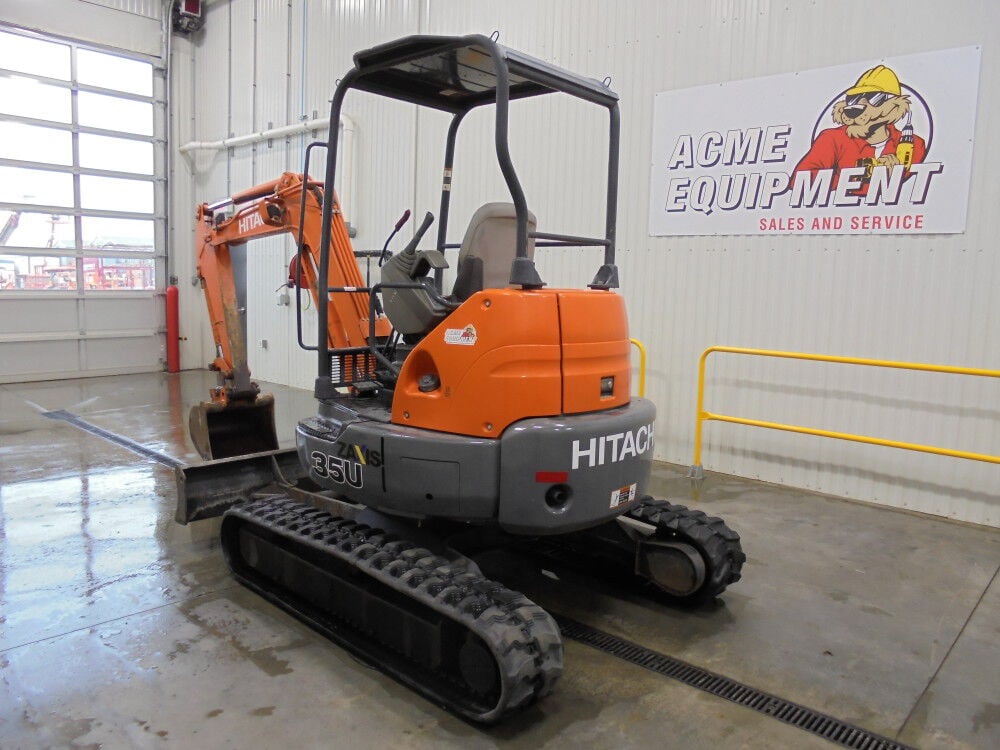 期間限定特別価格 Hitachi ZX35U 2005 Used - Excavator Mini Canopy Open 29.9HP ビリヤード