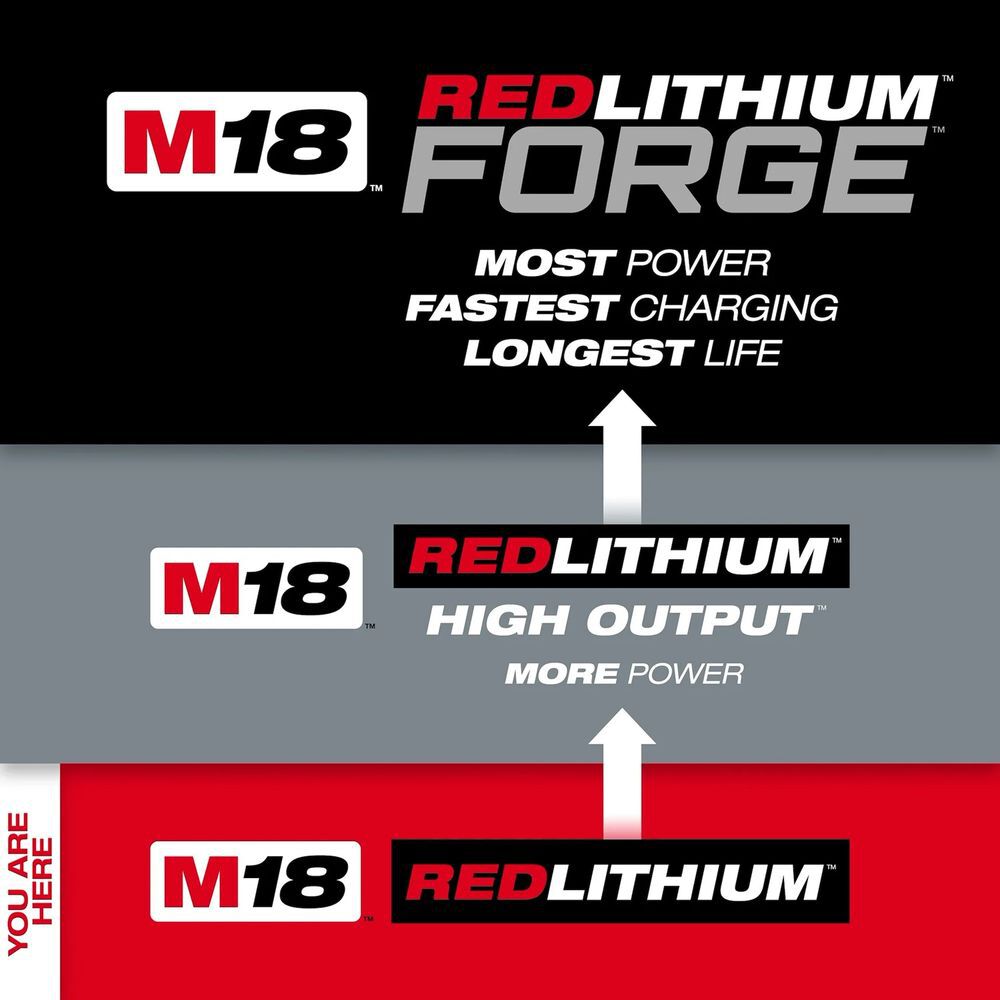 Milwaukee M18 REDLITHIUM XC 18V 5Ah Lithium Ion Power Tool Battery Pack with Fuel Indicator, large image number 12