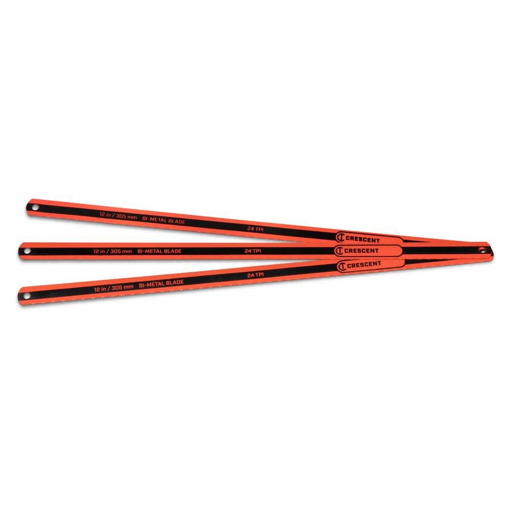 Crescent 12in Bi-Metal Hacksaw Replacement Blade, 24 TPI, 3pk, large image number 5