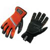 Ergodyne ProFlex 875 Hi-Vis Gauntlet Trades Gloves - Large, small