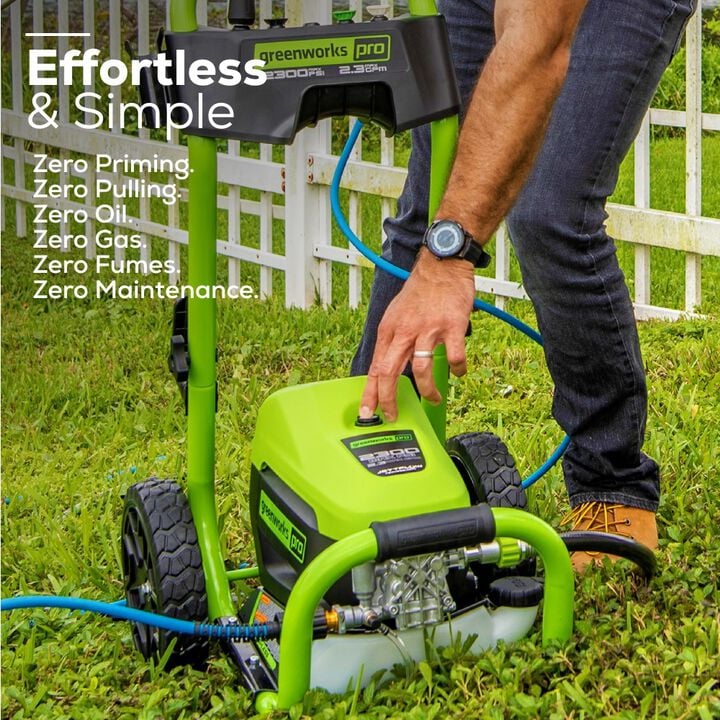 Greenworks 2300 PSI 1.2 GPM Electric Cold Water Pressure Washer with 5 Spray Nozzles, large image number 11