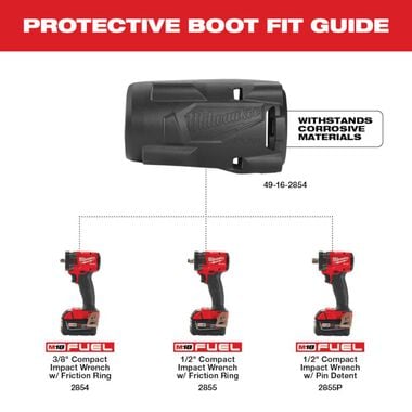 Milwaukee M18 FUEL Compact Impact Wrench Protective Boot, large image number 1
