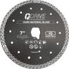 iQ Power Tools Q-Drive 7 Inch Continuous Rim Diamond Blade for Hard Materials, small image number 1