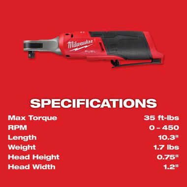 Milwaukee M12 FUEL 3/8inch High Speed Ratchet Bare Tool 2567-20  