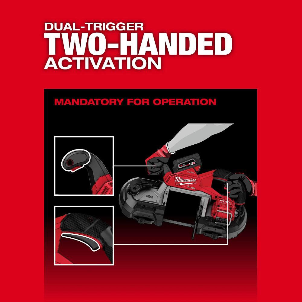 Milwaukee M18 FUEL Deep Cut Dual Trigger Band Saw with ONE Milwaukee M18 FUEL Deep Cut Dual Trigger Band Saw with ONE