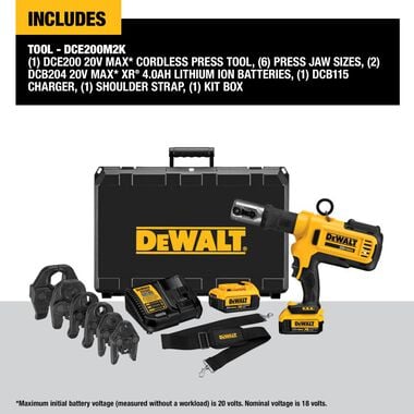 DEWALT 20V MAX Press Tool Kit, large image number 1