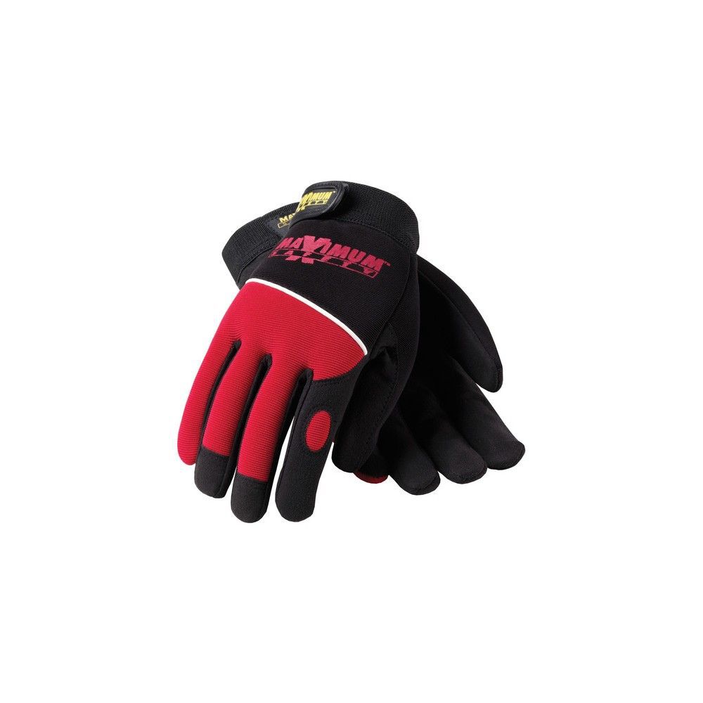 Protective Industrial Products Professional Mechanics Gloves Synthetic Leather X-Large Red/Black, large image number 2