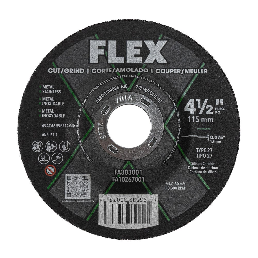 FLEX 4-1/2 Inch Combo Cut/Grind Disc, large image number 1