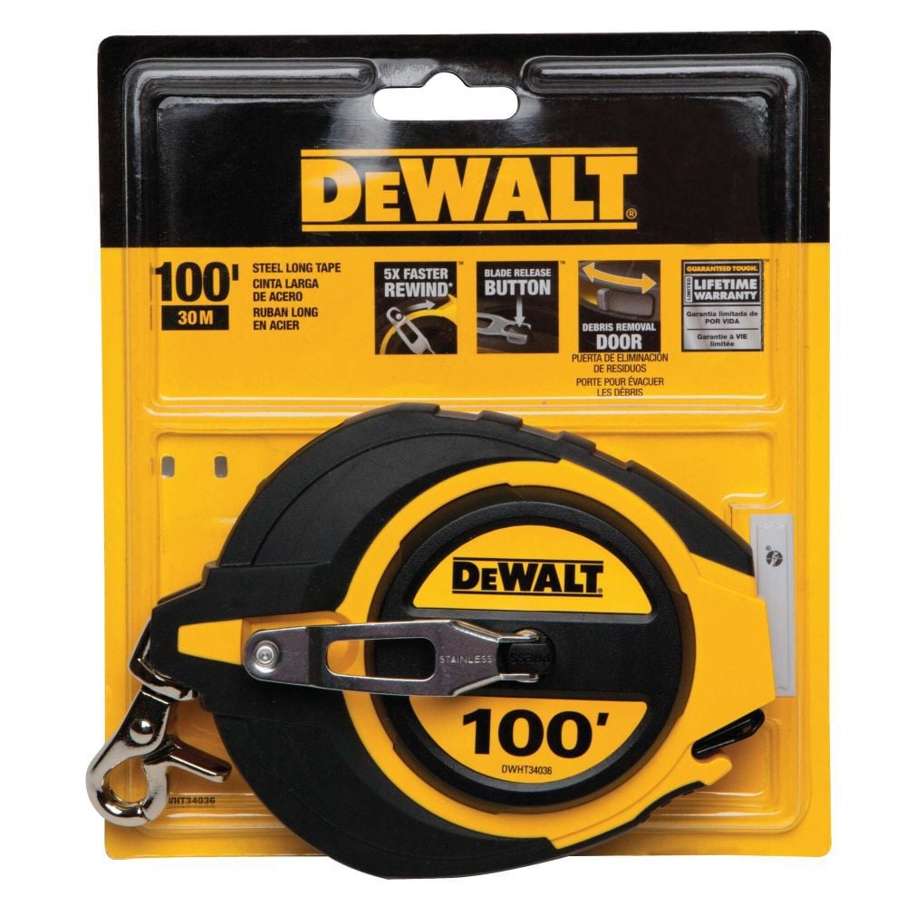 DEWALT 100 ft Closed Case Long Tape, large image number 5