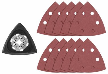 Bosch 11 pc. Starlock Oscillating Multi-Tool Delta Sanding Pad Kit, large image number 0