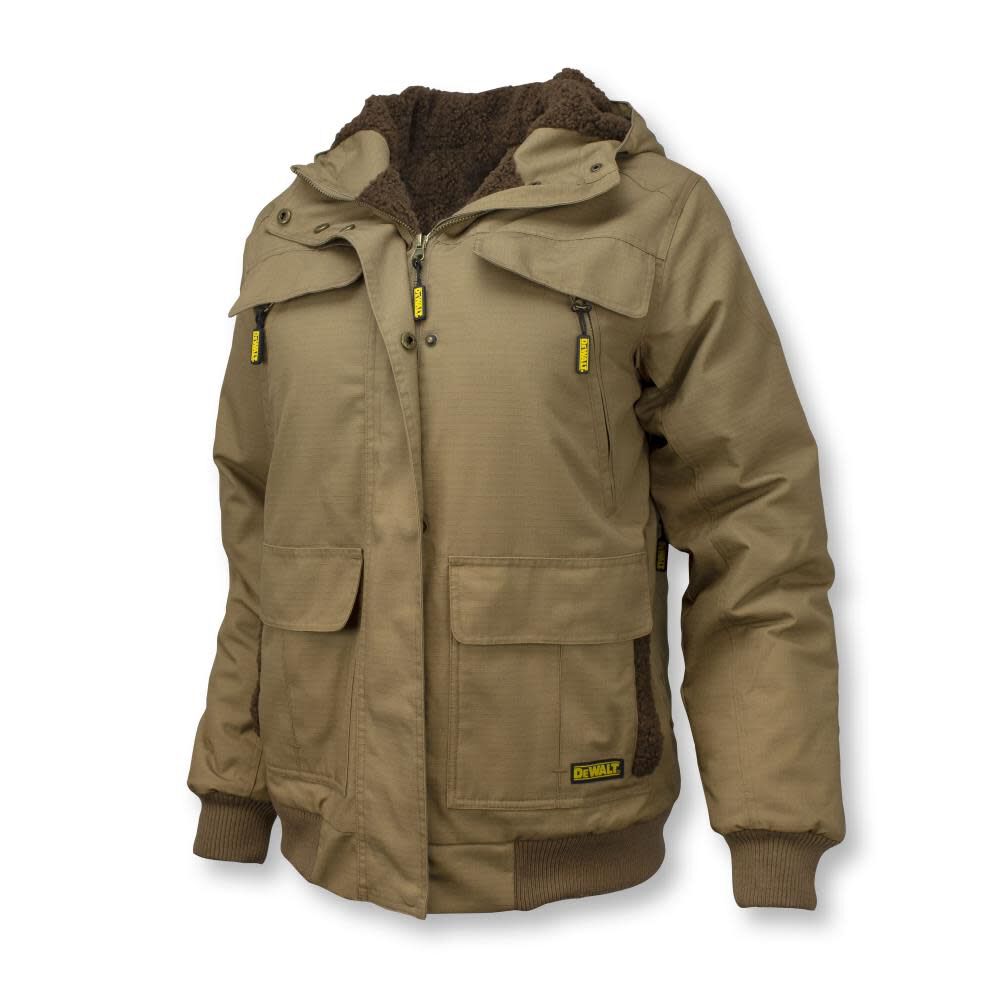 DEWALT Womens Rip Stop Canvas Heated Kit Jacket with Battery/Charger/Adapter 2X, large image number 1