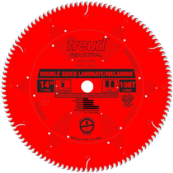 Freud 14in Double Sided Laminate/Melamine Blade, large image number 0