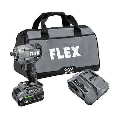 FLEX 1/2 Inch Compact Impact Wrench Stacked Lithium Kit