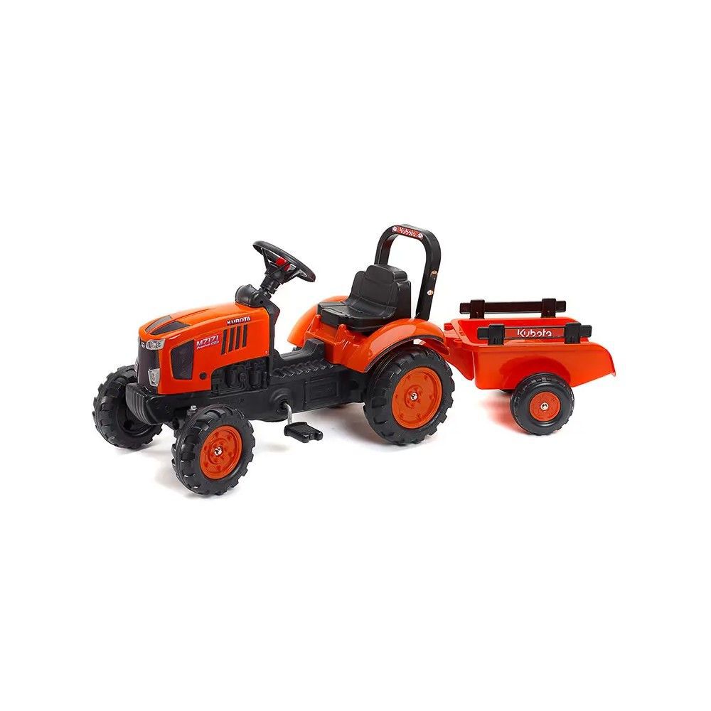 Kubota M7 Miniature Toy Pedal Tractor with Trailer, large image number 2