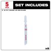 Milwaukee 3 in. 18 TPI Bi-Metal Jig Saw Blade 5PK, small image number 3
