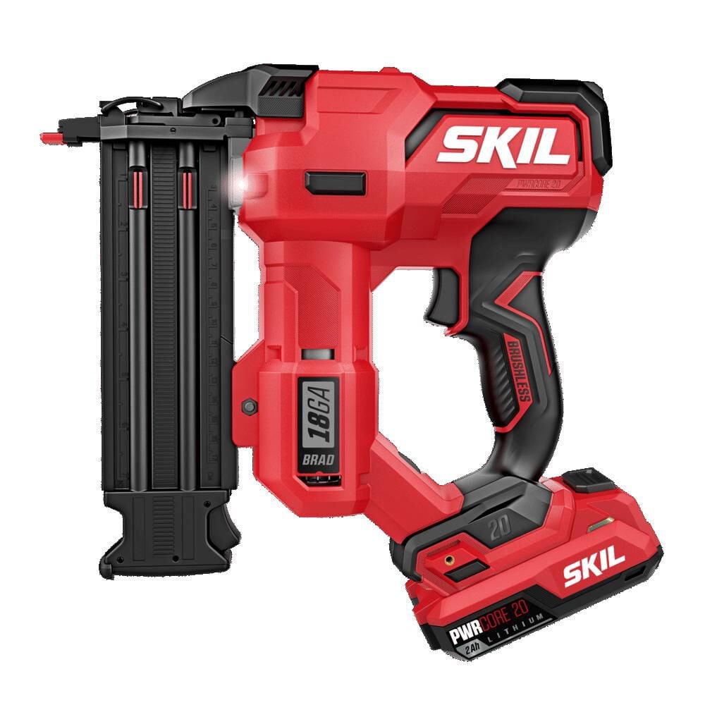 SKIL PWR CORE 20 Brushless 20V 18Ga Brad Nailer Kit, large image number 3