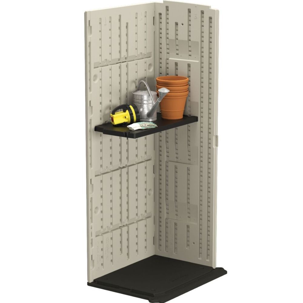 Suncast 27.75 Inch x 14.5 Inch x 1.25 Inch Vertical Shed Shelf, Black, large image number 2