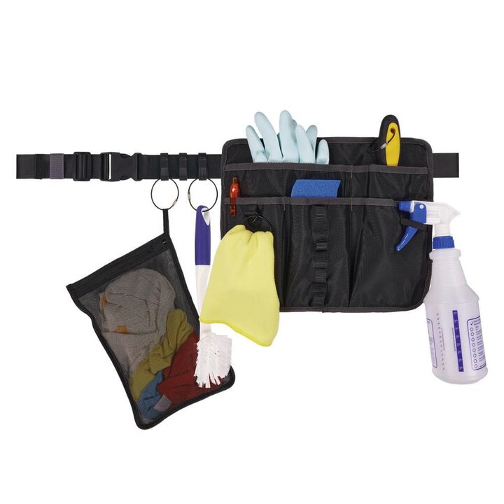 Ergodyne Arsenal 5715 Black Cleaning Apron Pouch with Pockets, large image number 6