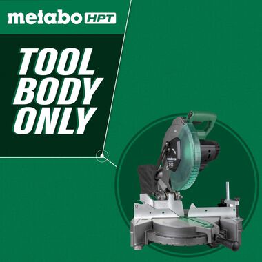 Metabo HPT 18V MultiVolt Cordless 10 Inch Single Bevel Miter Saw (Bare Tool), large image number 2