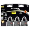 Master Lock Padlock 1 9/16in Pin Tumbler Keyed Dual Ball Bearing 3pk, small image number 1