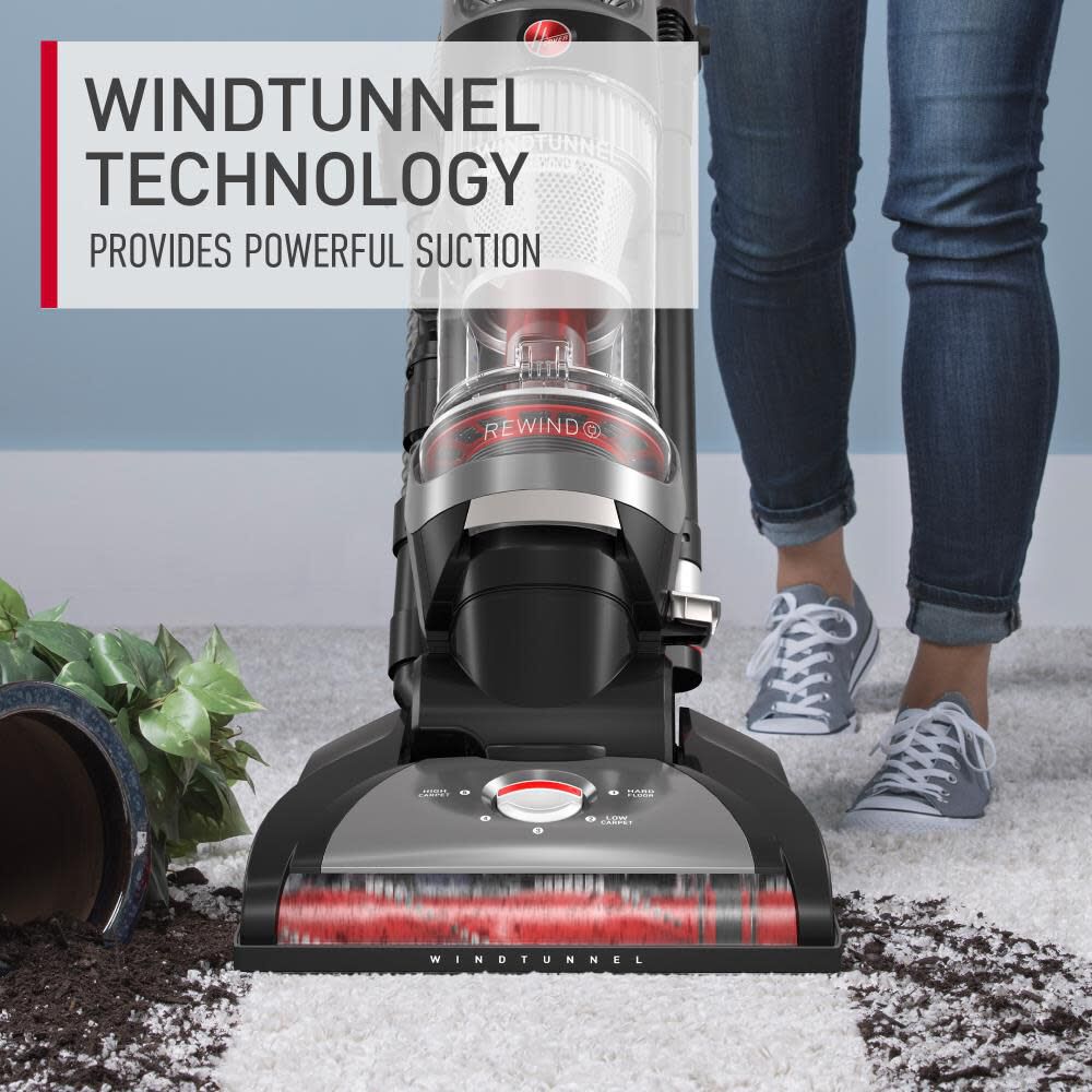 Hoover Residential Vacuum WindTunnel Cord Rewind Pro Upright Vacuum