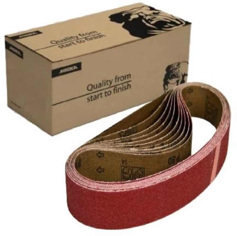 Mirka HIOLIT XO Sanding Belts 3 Inch x 21 Inch T-Joint , 10 Pieces, large image number 1