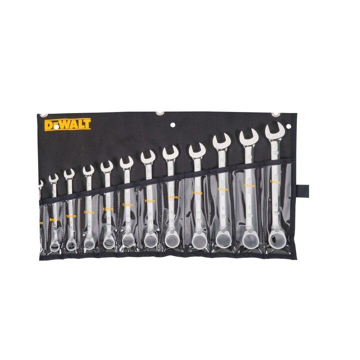 DEWALT 12 Piece Ratcheting Metric Wrench Set, large image number 4