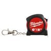 Milwaukee 6 ft / 2 m Keychain Tape Measure Clam, small