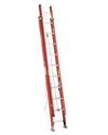Werner 24 Ft. Type IA Fiberglass D-Rung Extension Ladder with Cable Hook, V-Rung, and Werner LevelSafe Pro Leveler, small image number 1