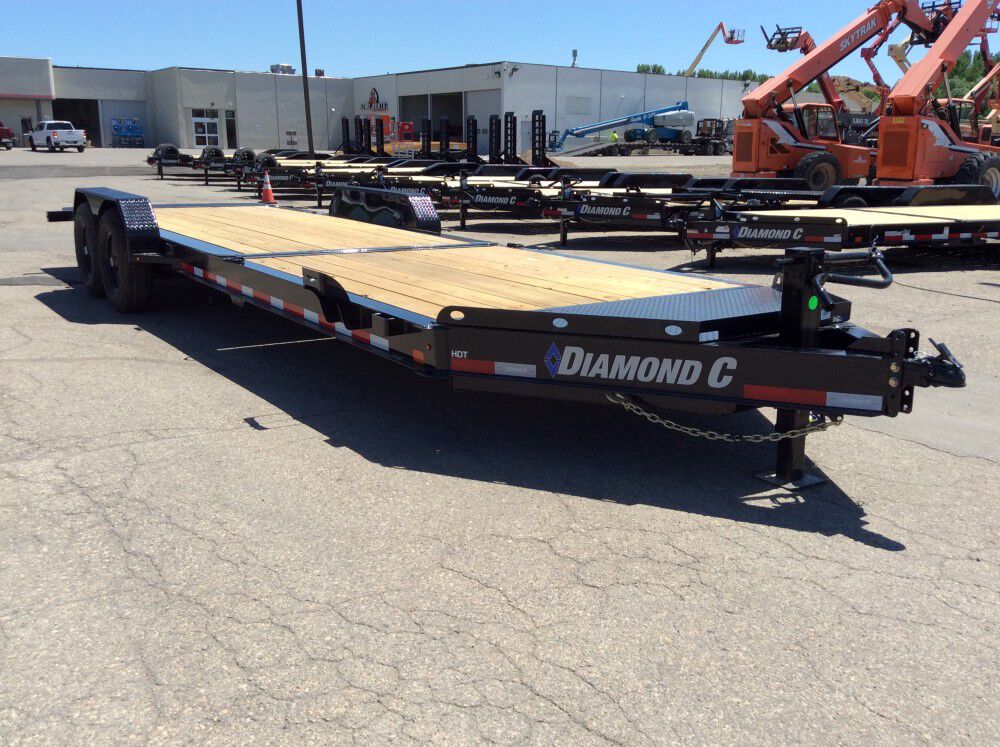 Diamond C 24 Ft. x 82 In. Low Profile Hydraulically Dampened Tilt Trailer, large image number 4