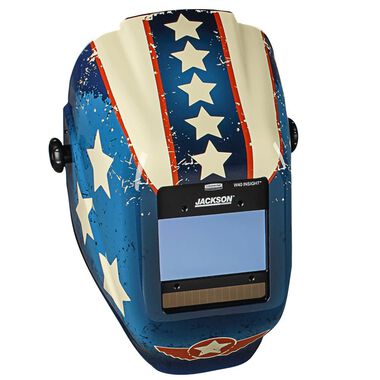 Jackson Safety Insight Digital Variable ADF Welding Helmet, Shade 9-13, Stars and Scars Graphic