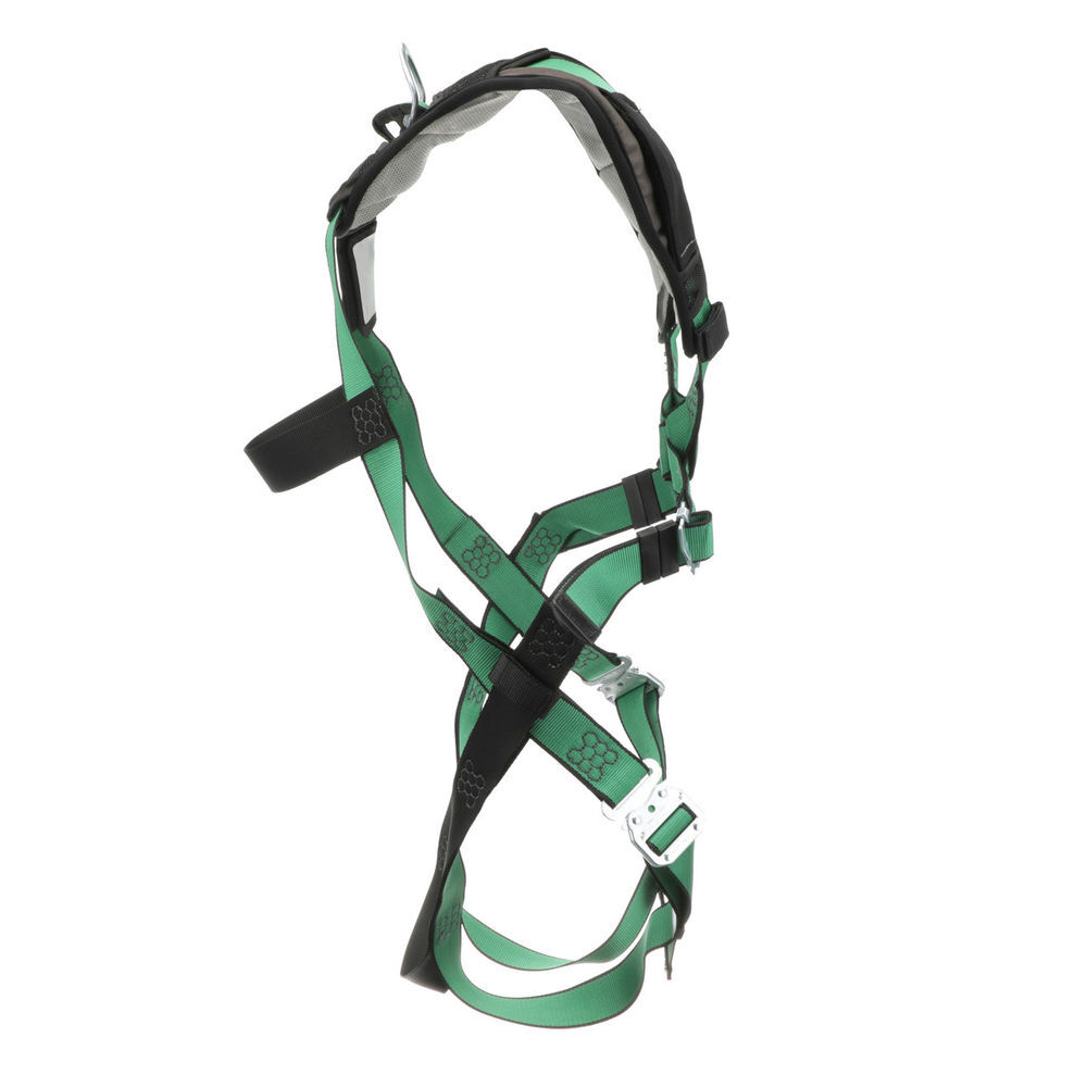 MSA Safety Works V-FORM Green Quick Connect Leg Strap Full Body Safety Harness, large image number 5