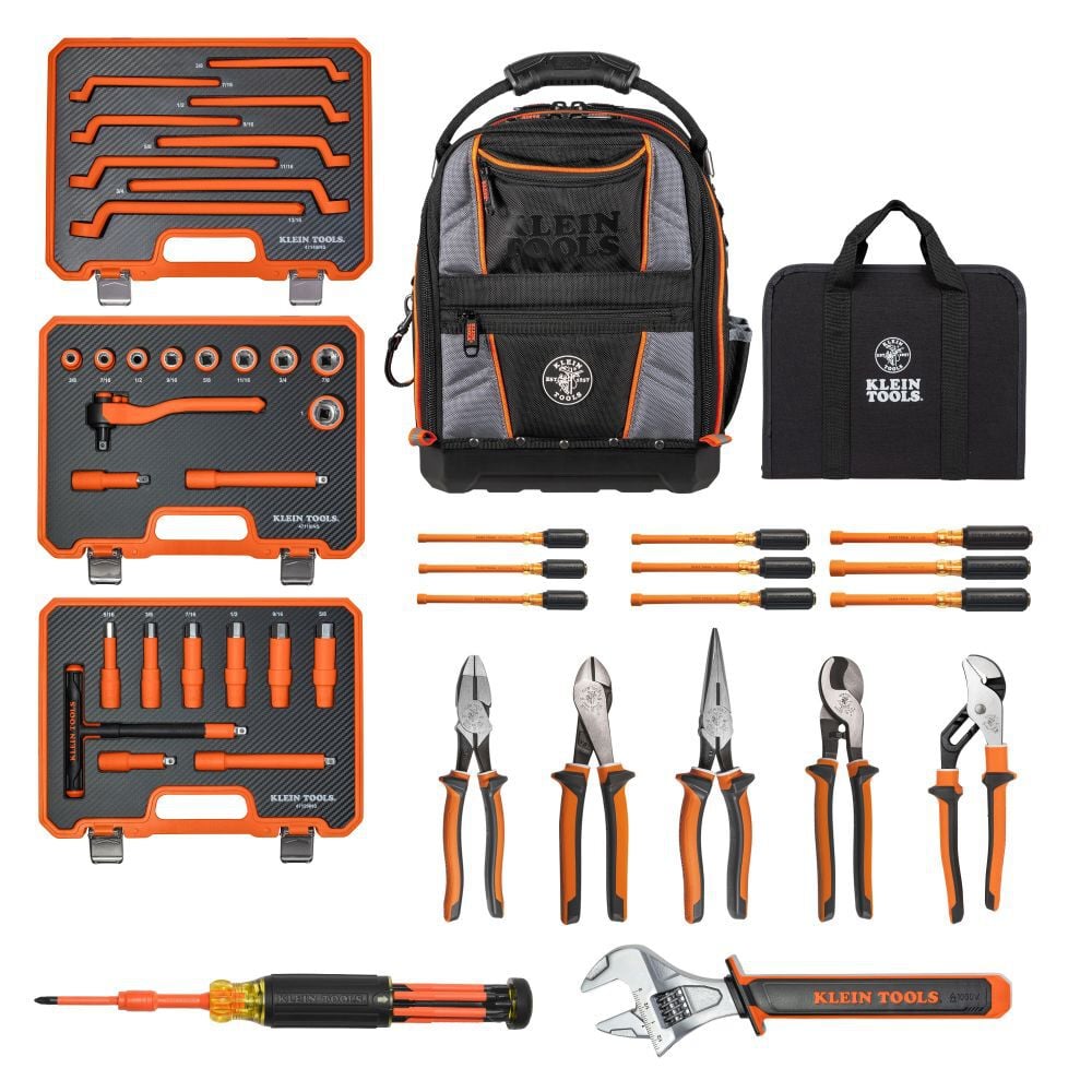 Klein Tools Power Utility Insulated Tool Set 56 Pieces, large image number 1