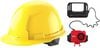 Milwaukee Yellow Front Brim Hard Hat with 4pt Ratcheting Suspension Type 1 Class E & BOLT USB Cooling Fan Bundle, small image number 1